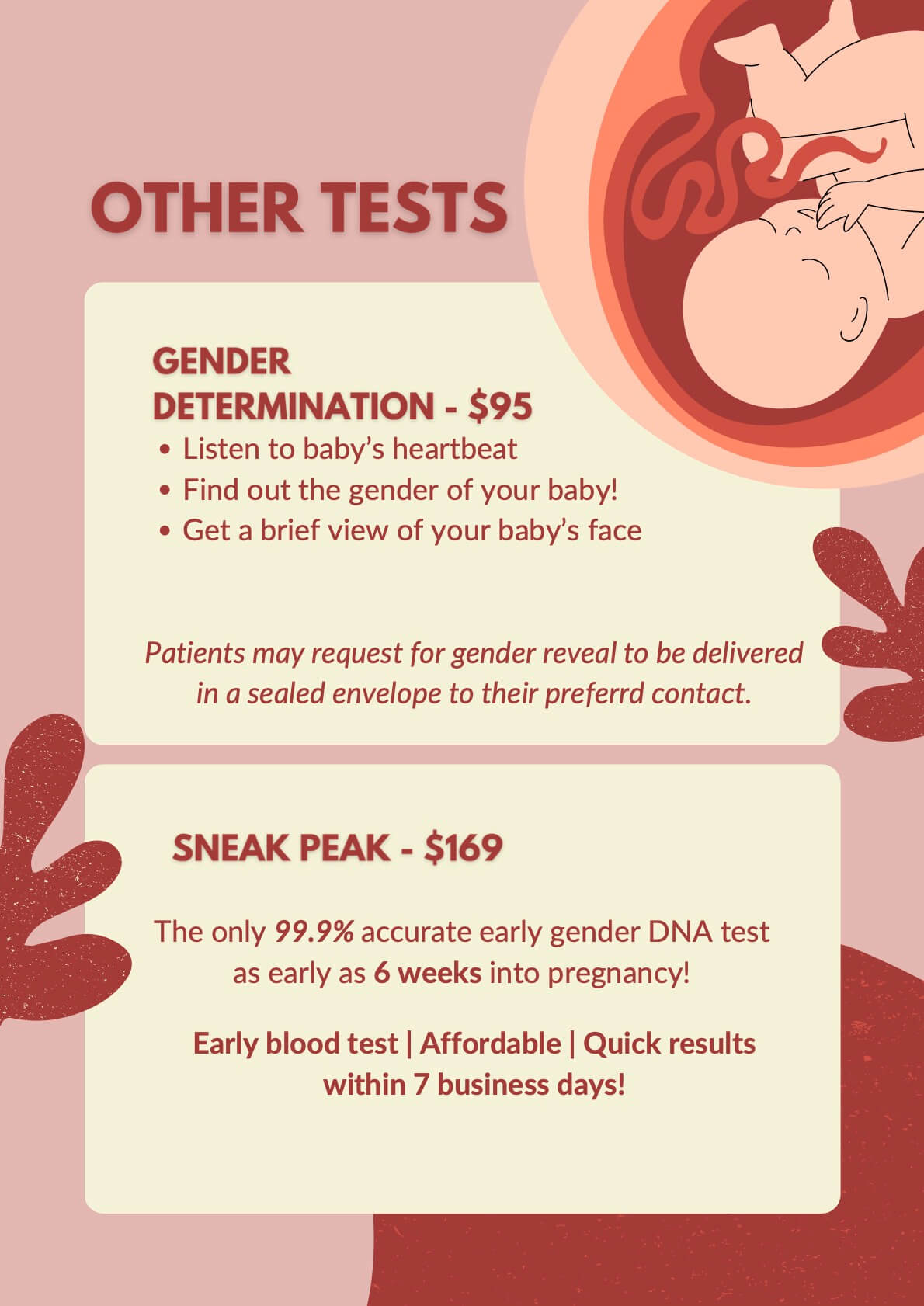Rossland 3D ultrasound premium package options